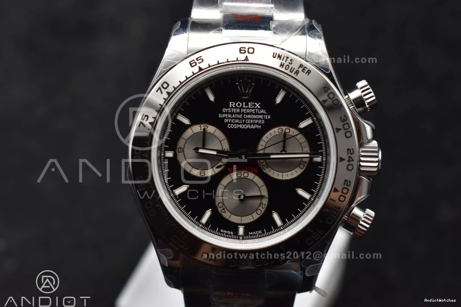 Black V QF 1:1 Edition Bracelet Silver on Dial 126509 SH4131 Classic Daytona 794 Best SS 0509